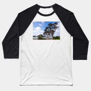 Pohutukawa tree on the foreshore. Baseball T-Shirt